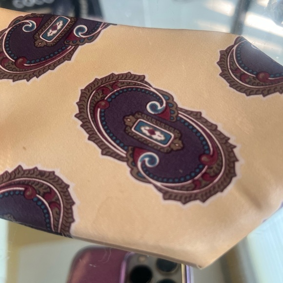 Christian Dior vintage Monsieur Paisley gold  100% Silk Tie - Picture 5 of 8